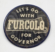 Vtg FURCOLO Massachusetts Governor 3D Magic Motion POLITICAL Button PIN BOSTON