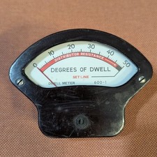 Vintage Sun Electric Corp Dwell Meter 600-1 Degrees Of Dwell Gauge Chicago Vintage Sun Electric Corp Dwell Meter 600-1 Degrees Of Dwell Gauge Chicago