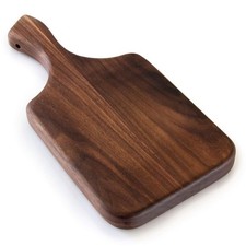 Dark Walnut Wood Cutting Chopping Board Cheese Charcuterie Platter 11x6 Inch