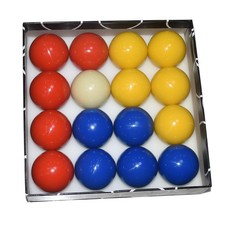 Billiard Balls Pool Ball Set 2-1/4 Inch Red Yellow Blue