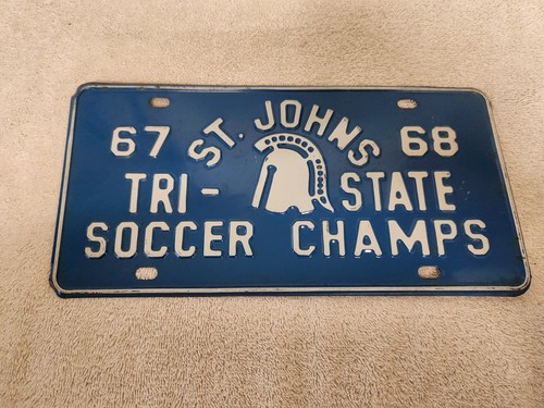1967-68 St.Johns Country Day School Soccer Champs Florida Booster License Plate