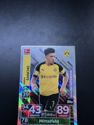 Match Attax Extra 18/19 Sancho Saison Superstar 717 Borussia Dortmund 2018/2019