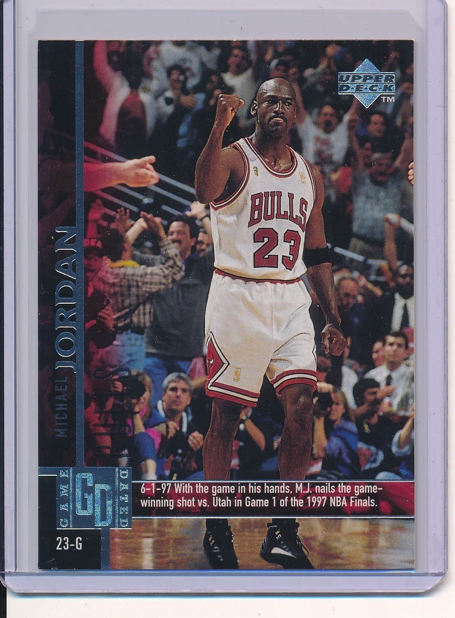 1997-98 Upper Deck - Michael Jordan #18 Game Dated CHICAGO BU;;S HOF GOAT
