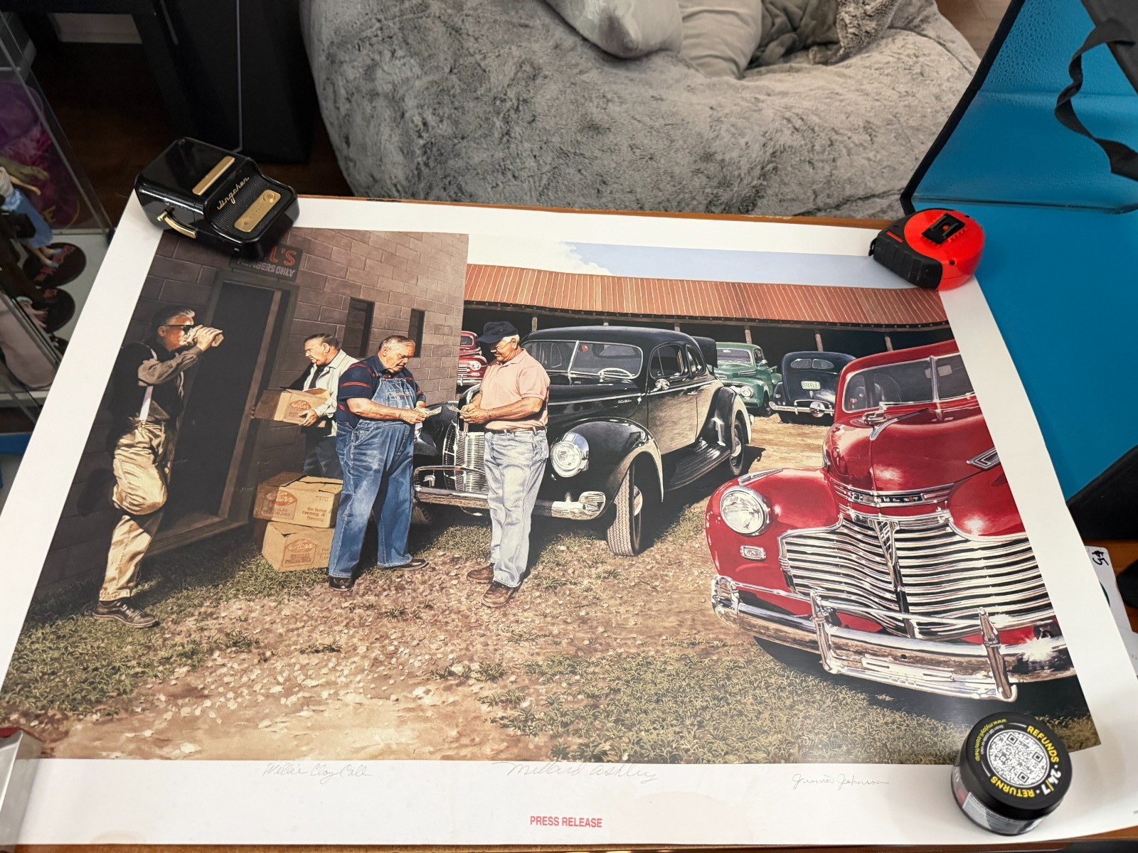 JUNIOR JOHNSON*MOONSHINE SERIES* "THE PAY-OFF" *PRINT* The Press Release one