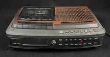 GE General Electric 7-4966B AM/FM Radio Alarm Clock w/ Cassette Player