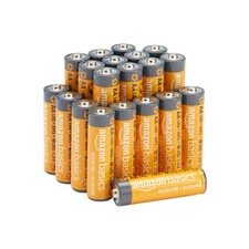 Amazon Basics 20-Pack AA Alkaline Batteries, 1.5 20 Count Pack of 1 , Orange