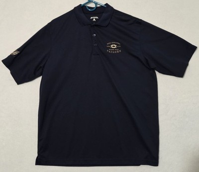 Antigua Golf Shirt Dry Creek Vineyard Wine For Sailors Logos Size Large Navy 362