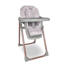 My Babiie MBHC8 Premium Highchair - Rose Gold Grey Tropical - Grade B