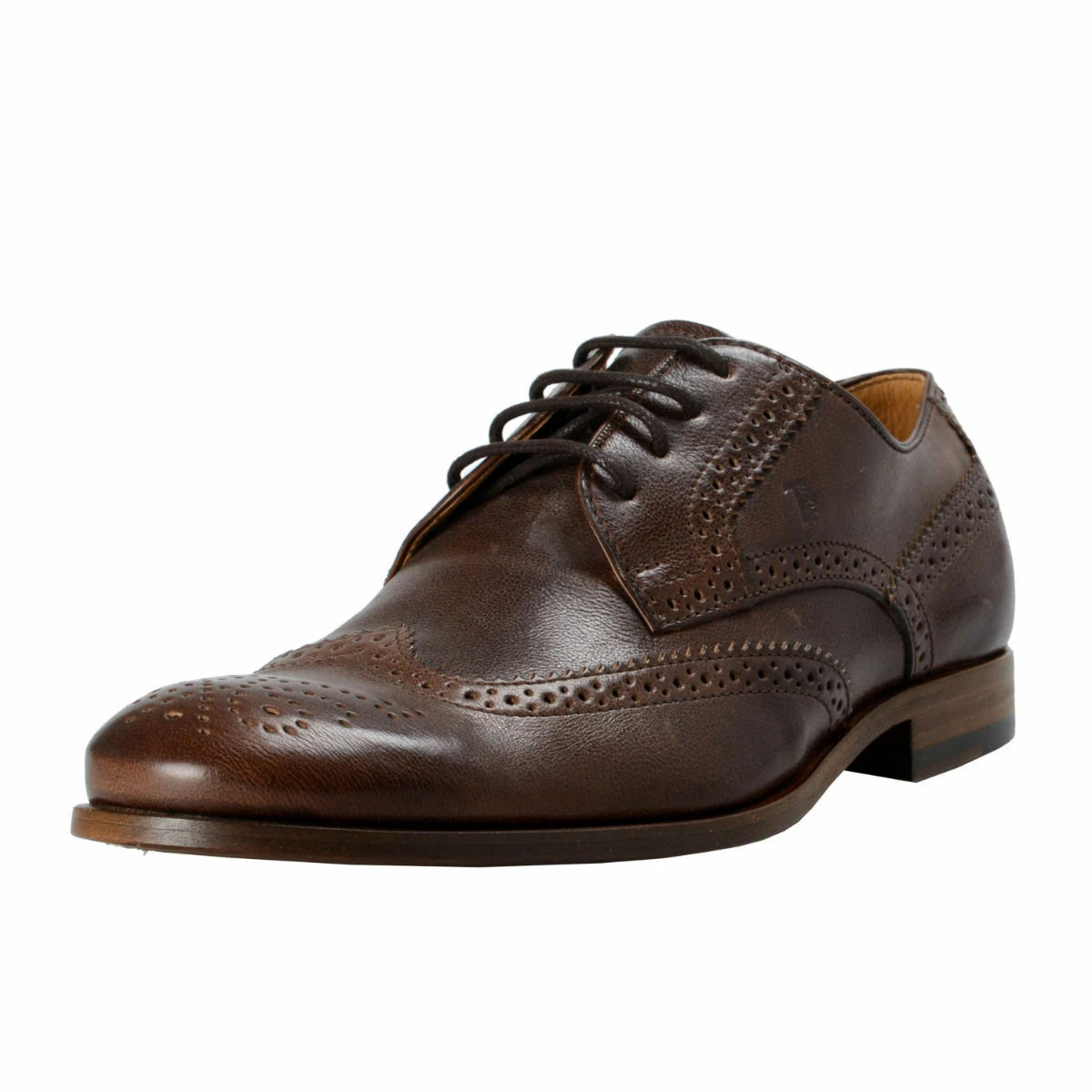 TOD’S Scarpe Oxford Tod's da uomo in pelle marrone punta ad ala taglia 7 8 5 9