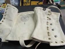 Explorer Scout 1950's White Leggings, Size Large       cov8