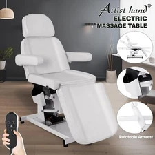 White Electric Facial Bed Massage Table Salon Beauty Spa Tattoo Chair w/ Remote