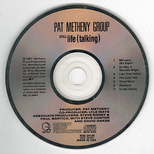 Still Life (Talking) ~ Pat Metheny Group ~ Electronic ~ CD ~ Acceptable