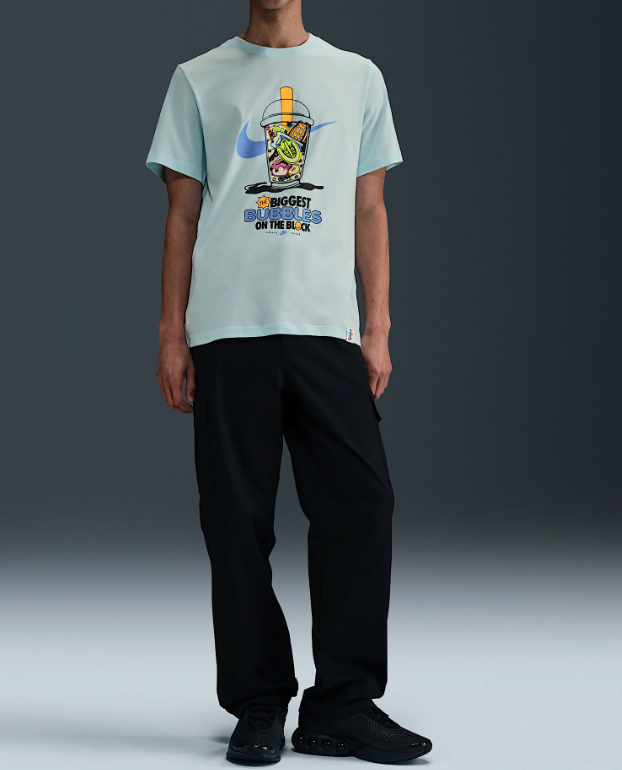 NEW* Men's NIKE SPORTSWEAR CLASSIC CREW NECK TEE GLACIER BLUE
