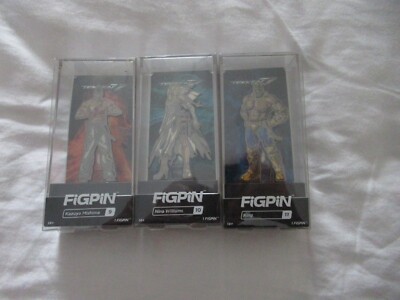 Tekken 7 Figpin 4 Pin Lot #9, 10, 11, Kazuya Mishima Nina Williams King