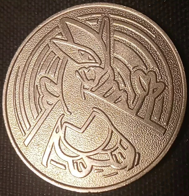 LUGIA METAL COIN POKEMON NEO GENISIS 2000-2003 PROMO + FREE CHUCKY