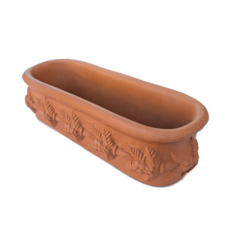 Vaso fioriera ovale frutta terracotta piante aromatiche grasse balcone cucina - Image 2 of 3