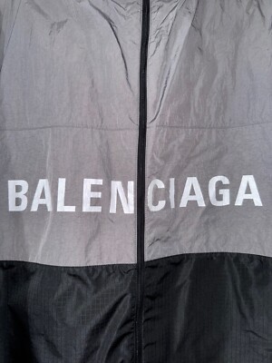 Balenciaga Grey Black Red Logo Zipper Oversized Elephant