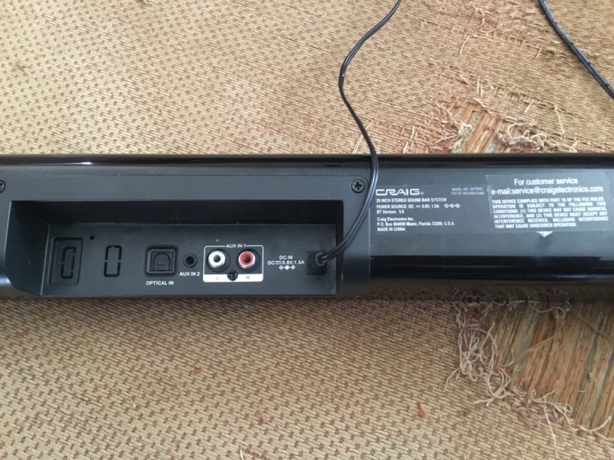 Craig CHT985 29 inch Stereo Sound Bar System