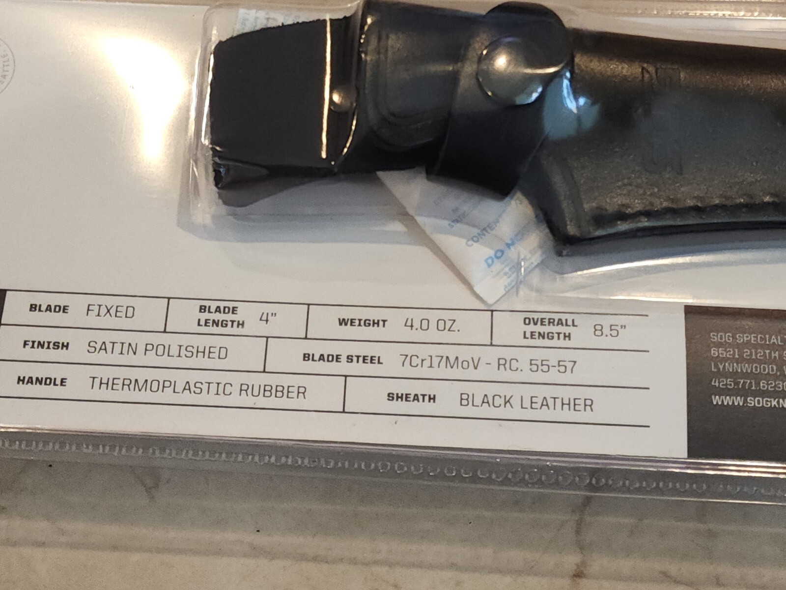 New SOG Field Pup I Fixed Blade Knife Cabela's Exclusive Nylon Sheath 4