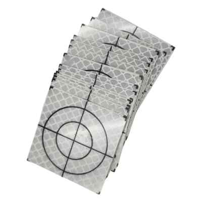 HARFINGTON 20-Pack 50mm Self-Adhesive Reflective Survey Targets – Diamond-Grade Green Reflector Sheets For Total Stations, Construction, Bridge & Tunnel Monitoring