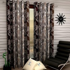 New 2 Piece Eyelet Window Curtain Set - 5 feet