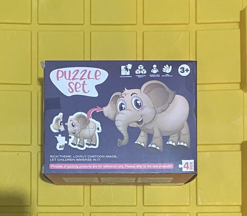 Puzzle set Theme Fun Animal Play set Colorful Pictures Kids 3+