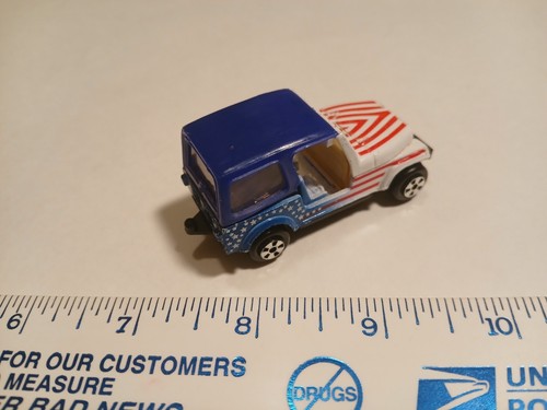 Vintage TV Airwolf ERTL Air Wolf Santini Jeep car 1:64 Die cast 1980s 80s vtg - Picture 2 of 5