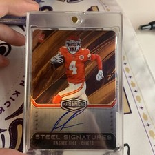 2023 Plates&Patches #RSSRRI Rashee Rice Steel Signatures Gold 04/10 Rookie Auto