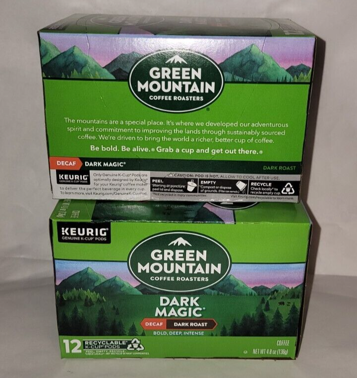Green Mountain Dark Magic Decaf Coffee 24 Count Keurig K cups eBay
