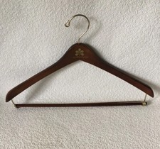 Vintage HOTEL NIKKO CHICAGO Wooden Coat Hanger Suit Jacket Pants