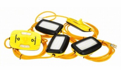 Southwire 7164SW LED Construction String Lights 50' 14/3 SJTW Cord