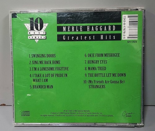 Merle Haggard – Greatest Hits CD (10 Best Series) - Picture 2 of 4