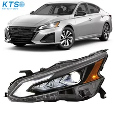For Nissan Altima 2023-2024  Headlight Assembly Full LED Black Driver Left Side