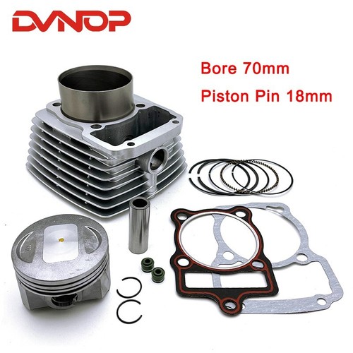 70mm Bore Motorcycle Cylinder Piston Kit for Zongshen CG300 CG 300 18mm