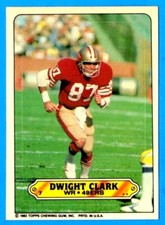 Dwight Clark 1983 Topps Sticker #7 (ex-mt) San Francisco 49ers (A)