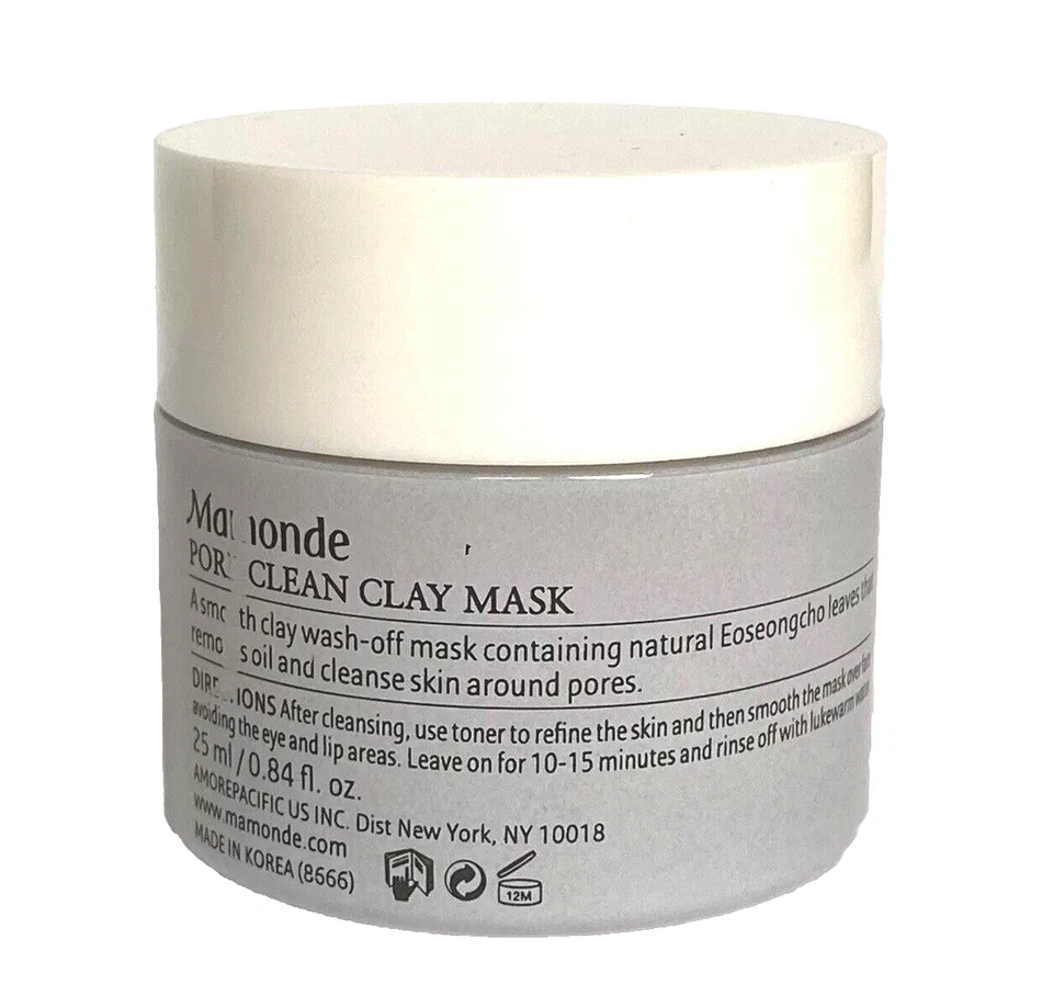 Mamonde: Pore Clean Clay Mask  .84 oz Travel Size Normal / Oily  *Discontinued* - Image 2 of 4