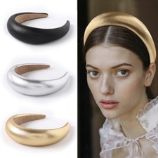 Womens Sweet Thick Padded Wide Headband Sponge Hairband Hair Hoop Wedding Party  