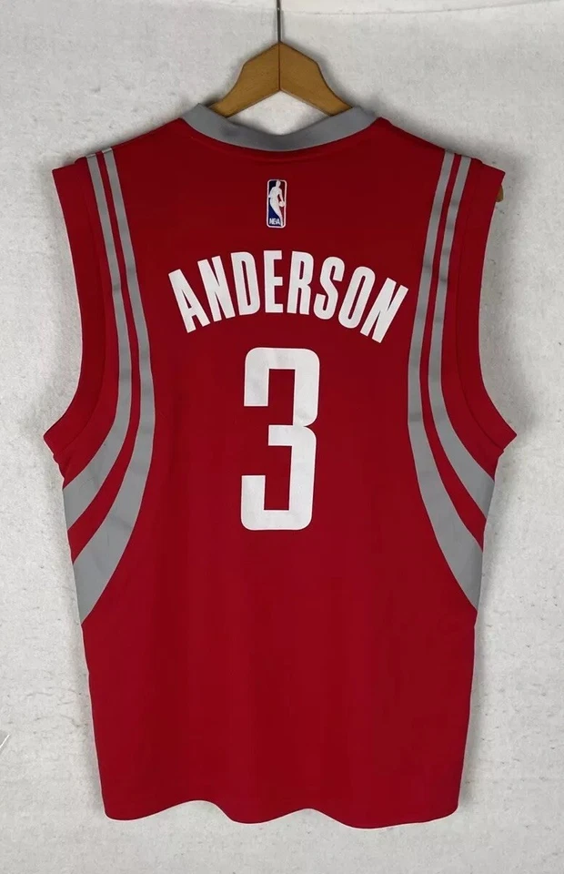 Camiseta Adidas Houston Rockets Ryan Anderson Roja NBA Para Hombre Pequeña S Foto 2 de 4