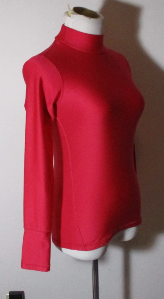 СЛОЙ 8 красный длинным рукавом насмешливый шеи сжатия Топ женский размер XS - Изображение 3 из 4