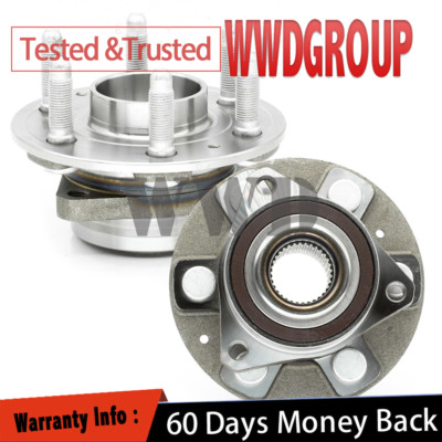 Pair Front Wheel Bearing Hubs For Cadillac XT5 XT6 Buick Enclave Blazer Traverse