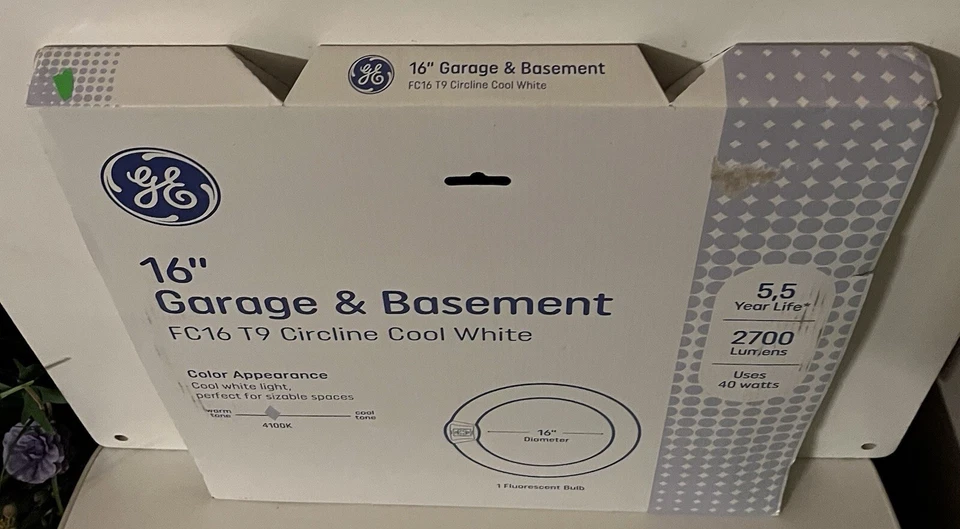 GE 16” Garage & Basement FC16 T9 Circline Cool White Fluorescent Bulb - Image 3 of 4