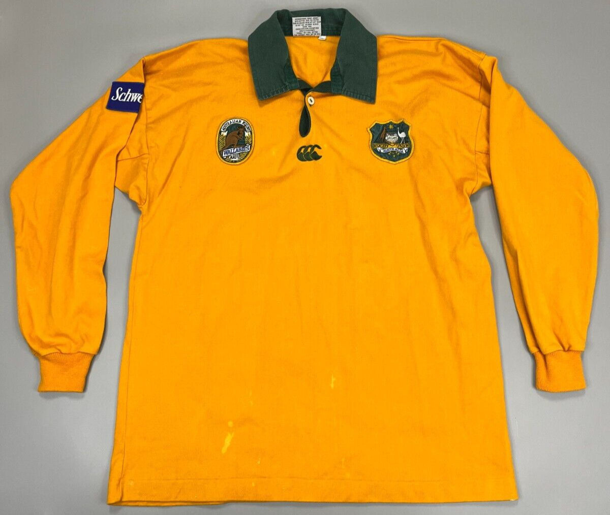 Vintage Australia Wallabies 1991 1993 Canterbury Rugby Union Shirt