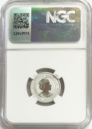 2022 P PLATINUM AUSTRALIA $25 DOLLAR PHOENIX 1/4 OZ COIN NGC MINT STATE 70 - Picture 2 of 2