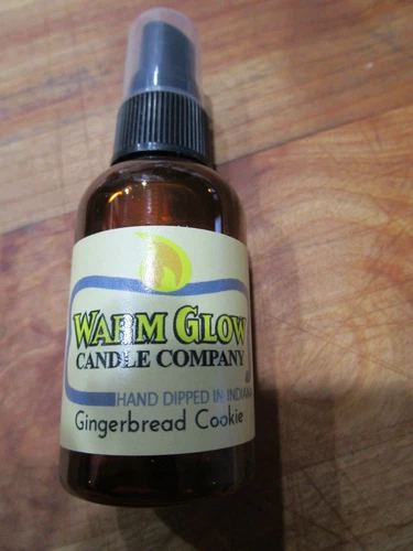 Warm Glow Candle  GINGERBREAD COOKIE Atomizer Fragrance Spray Scent Oil  2 oz