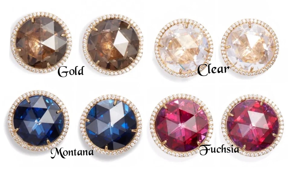 Kate Spade она имеет искры серьги, кварц/кубический цирконий, 0,7» диаметр, $58 - Изображение 2 из 4