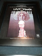 Roger Daltrey Rick Wakeman Lisztomania Rare Original Promo Poster Ad Framed!