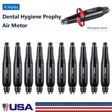 Dental Hygiene Prophy Handpiece Air Motor 4Holes 4:1 Nose Cone 360 Swivel USA