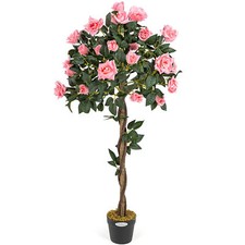 Artificial Rose Tree Potted Indoor Outdoor Wedding Flower Decoration Christow