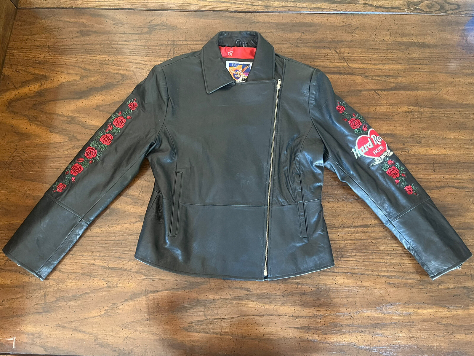 Hard Rock Hotel Las Vegas Leather Motorcycle Jacket W… Gem