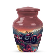 Motorcycle Urns Memorial Ashes Urns 3 Inch Cremation Female Funeral Burial